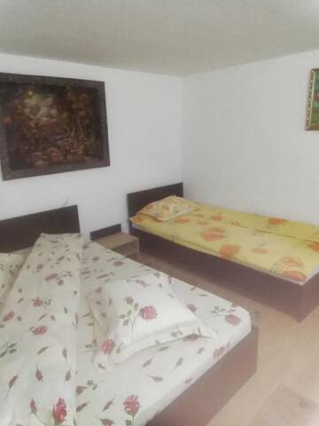 Фото номера Трехместный номер с общей ванной комнатой Гостевой дом Pensiunea CASA ANDREEA г. Новач-Стрэйни 7